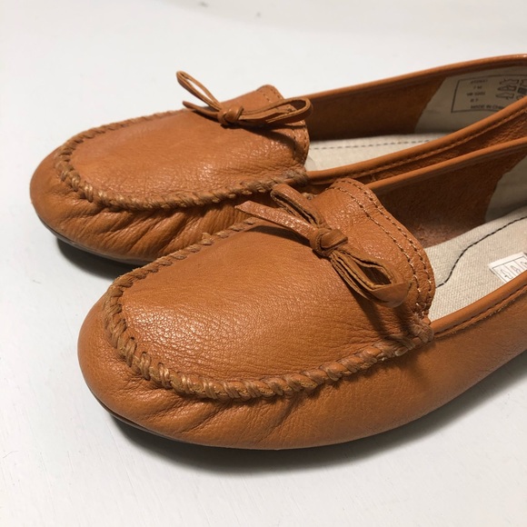 LANDS’ END Women Leather Women’s flat  7M - Picture 7 of 8